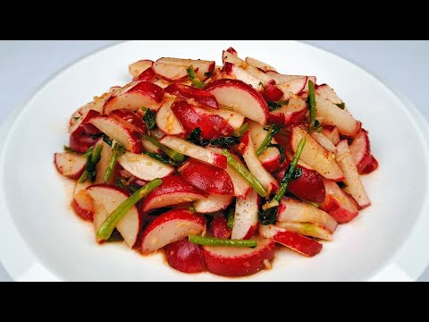 Этот САЛАТ ИЗ МОЛОДОЙ РЕДИСКИ С БОТВОЙ Готовить Очень Просто ❗ Вкусная, ароматная заправка.