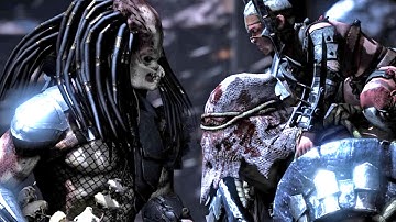 Unmasked Predator vs Ferra & Torr (Hardest AI CPU) - Mortal Kombat X