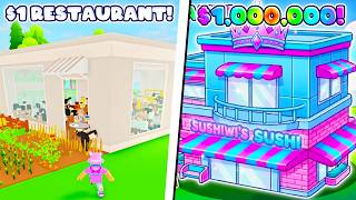 I Went From NOOB To $1,000,000 RESTAURANT In Roblox Run a Restaurant...