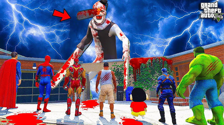Serbian Dancing Lady Played Hide and Kill with Shinchan, Franklin & Avengers in Gta 5 Telugu