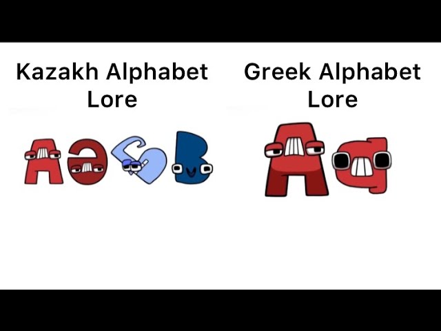 💥 KAZAKH ALPHABET LORE (А Я…) BUT MIRROR