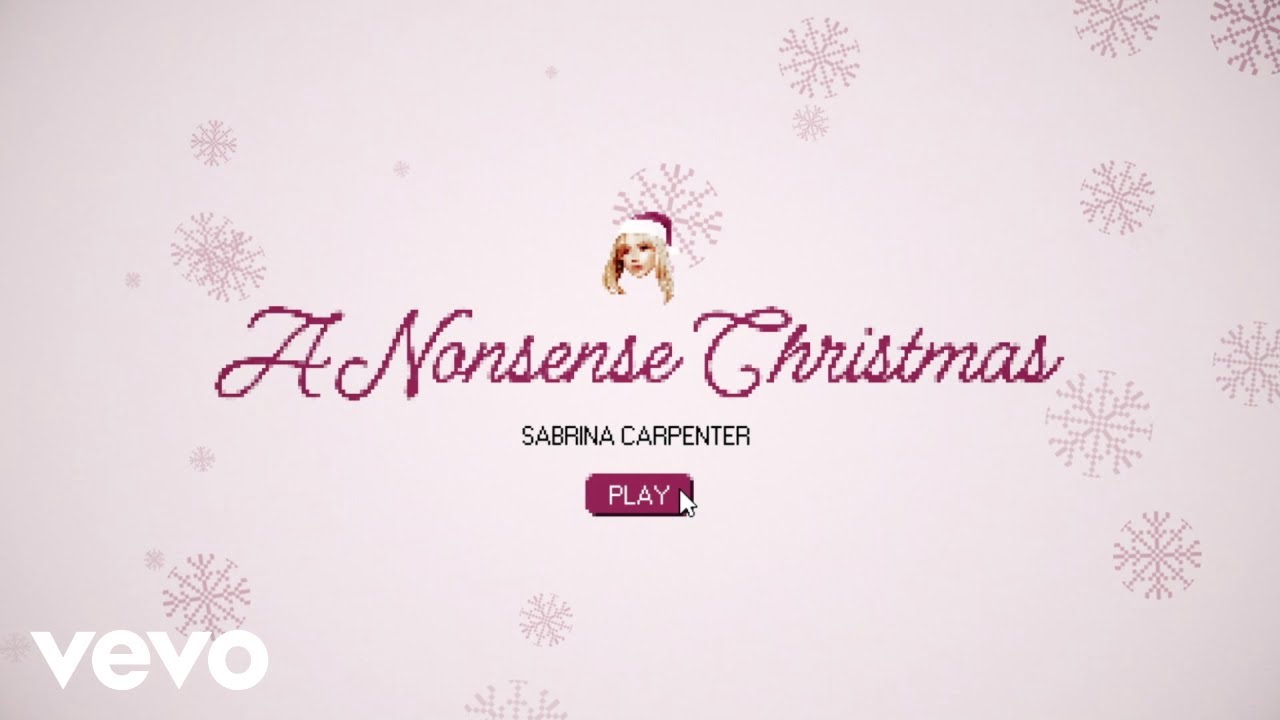 Sabrina Carpenter   A Nonsense Christmas Lyric Video