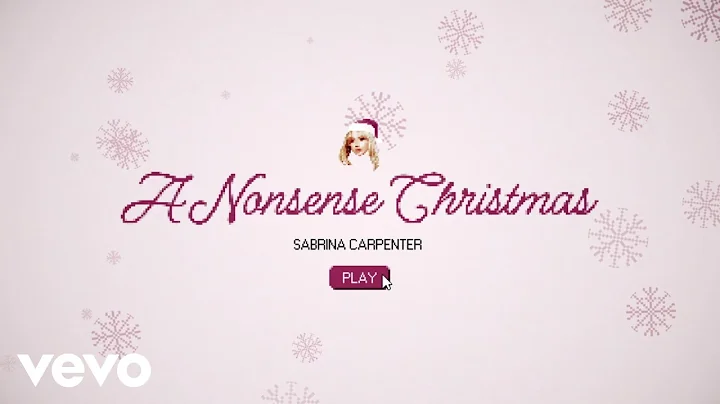 Sabrina Carpenter - A Nonsense Christmas (Lyric Vi...