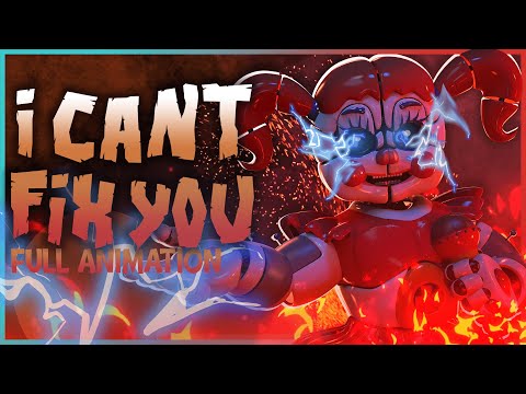 [FNAF/SFM] I Can't Fix You -  @TheLivingTombstone  & @APAngryPiggy | Full Animation