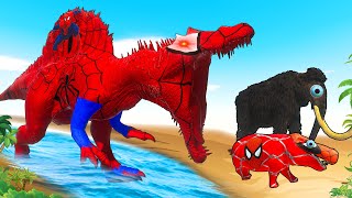 The Best of Dinosaur T-Rex Attack | Triceratops T-Rex vs Elephant in Animal Revolt Battle Simulator