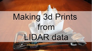 Making 3d prints from LIDAR Data