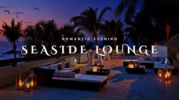 Seagulls, ocean waves, calm piano music - relax, stress relief, focus, study, work, romantic evening