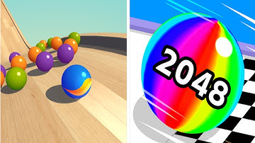 Marble run 3d VS Ball run 2048 Max All android iOS gameplay 