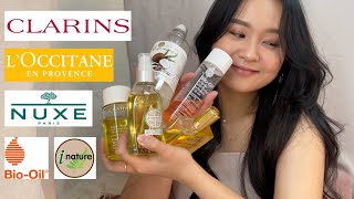 BODY OIL บำรุงผิวฉ่ำโกลว ผิวใสสุขภาพดี| NUXE, L'Occitane, CLARINS, Bio-Oil, I-Nature Coconut oil