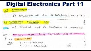 2’s Complement Method | Binary Subtraction Explained | Digital Electronics Part 11