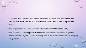 Dynamic Programming #12th CS  Chap   4