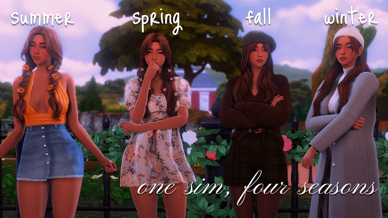 one sim, four seasons (+ cc links)
