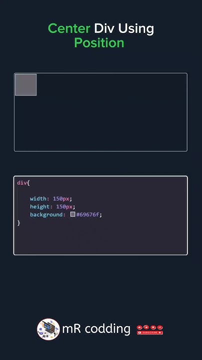 Css position centre div using css - YouTube