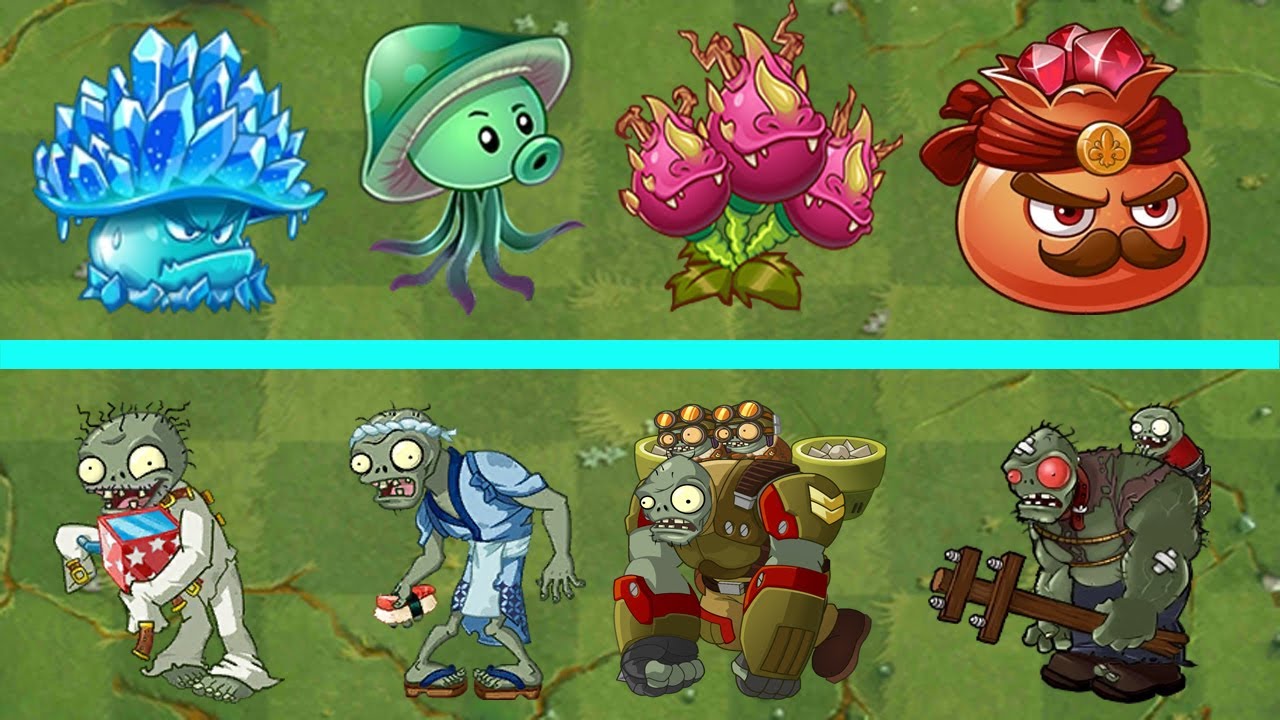 PvZ 2 Challenge - Super Team Plants POWER-UP vs 1000 Zombies - Who Will ...