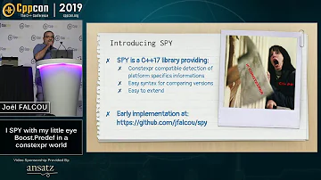 I SPY with my little eye Boost.Predef in a constexpr world - Joel Falcou - CppCon 2019