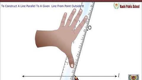 Class 7 Constructions of Parallel Lines Practical Geometry