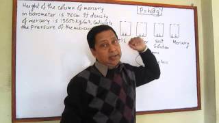 Pressure of liquid depends upon dendity and 'g' (2.7)