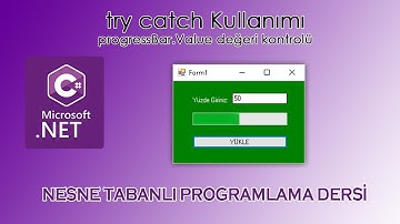 Nesne Tabanlı Programlama Dersi (C#) - Try Catch Bloğu Kullanımı