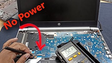 No power Hp Probook 450 G5 circuit troubleshooting and solved