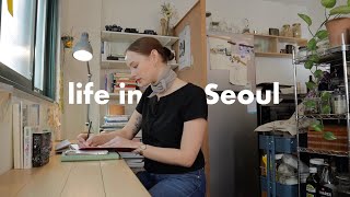 seoul vlog | practicing taking action, finding my dream apartment, book shopping, cooking &amp; cleaning