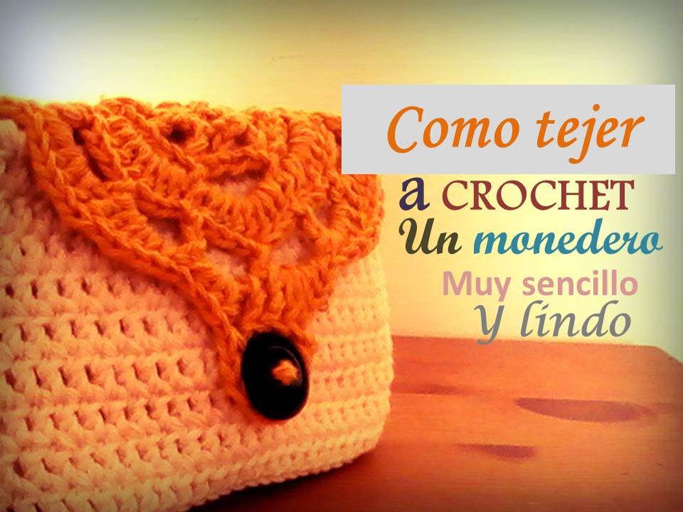 MONEDERO a crochet, paso a paso (zurdo) - YouTube