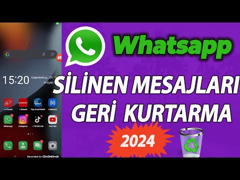 SİLİNEN WHATSAPP MESAJLARINI KURTARMA - Android telefondan silinen mesajları geri getirme -  2024