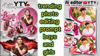 stylish logo text reading Add glossy pink 3D “Love” typography surrounded by floating heart elements screenshot 2