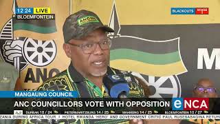 Mangaung council | ANC councillors vote with opposition