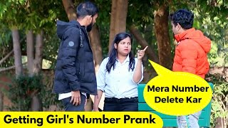 Getting Girl's Contact Number Prank | Bhasad News | Pranks in India