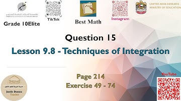 Techniques of Integration | Q15 P1 | 10E | EoT3 |