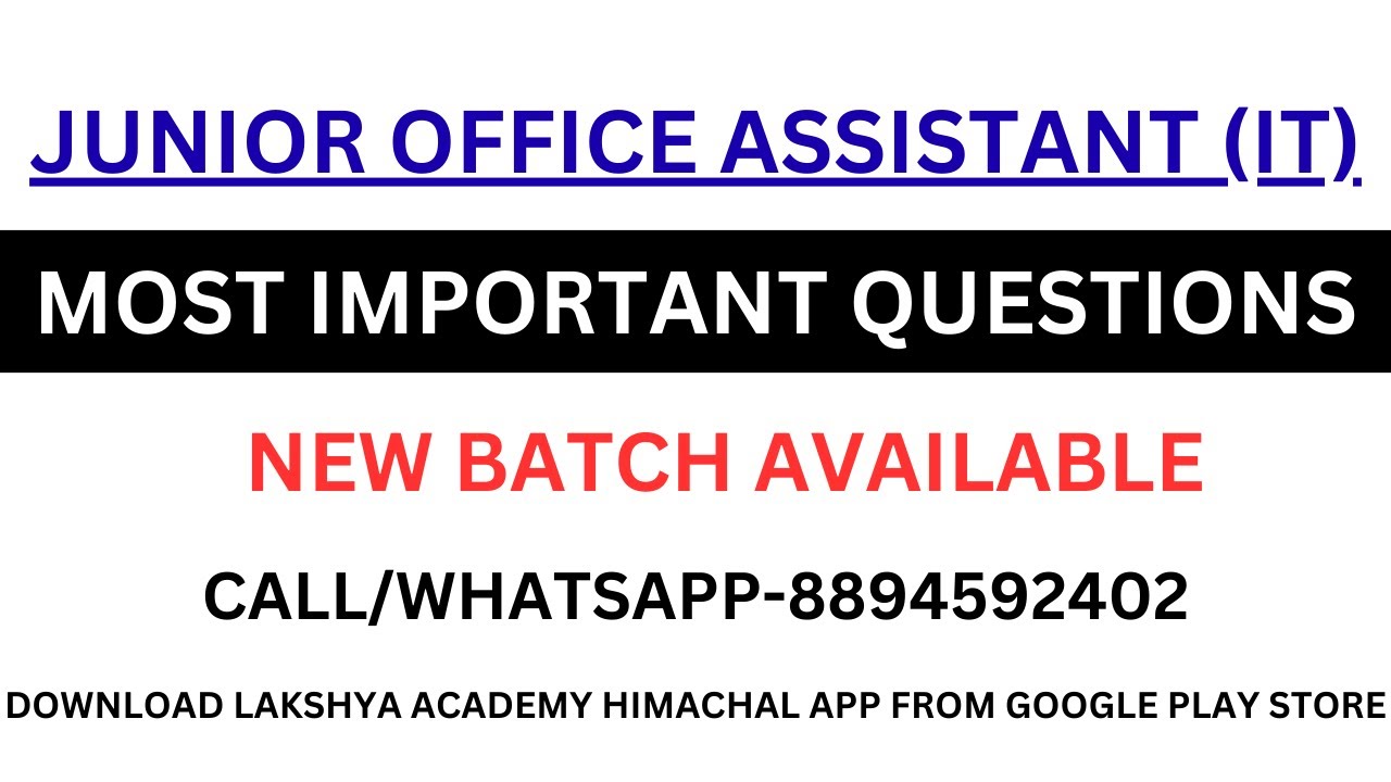 JOA IT MOST IMPORTANT QUESTIONS|JOA IT EXAM|