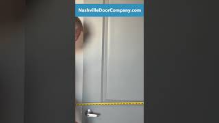 How to measure a door to get the correct size