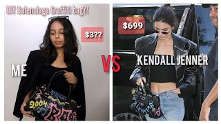 DIY BALENCIAGA GRAFFITI BAG