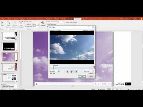 how to add video presentation to powerpoint