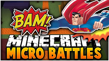 Minecraft: THE SUPERMAN HACKER?! | Micro Battles (Fun PVP MiniGame)