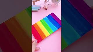 Easy Rainbow 🌈 Unicorn Art idea using DOMS Coloring Brush Pen #shorts #satisfying #painting #art