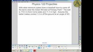 Physics 122: Projectile Problem HR Velocity