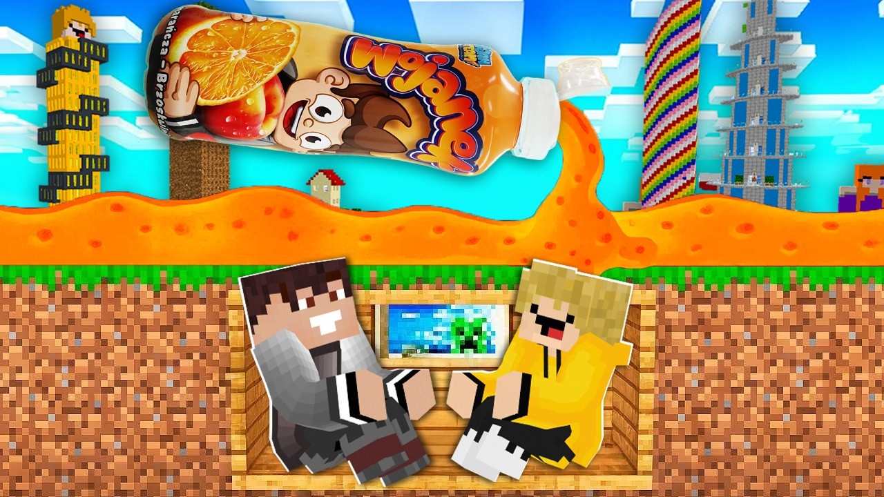 Tsunami WOJANEK 🌊 vs TAJNY BUNKIER ☢️ w Minecraft!