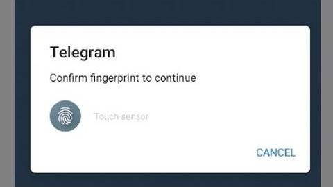 How to enable Fingerprint lock in Telegram app