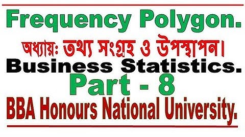 Frequency Polygon Bangla tutorial 2, Data Collection and Presentation, Business Statistics.