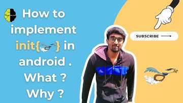 Simple Implementation and explanation of init{ } keyword in Android-Kotlin || Android studio😎🪽