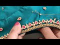 Most Beautiful Beads Kundan Work Design with Normal Stitching Needle on Stitched/readymade blouse