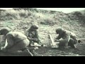 Archive film footage of Americans training on D-Day at Braunton, North Devon