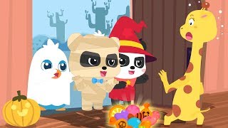 lets go trick or treating baby pandas naughty halloween night halloween songs babybus