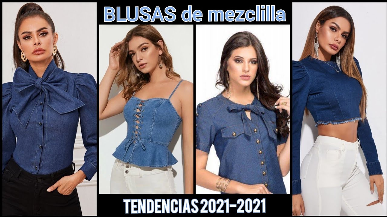 cobertura Amedrentador Fruncir el ceño BLUSAS DE MEZCLILLA 2022|BLOUSES JEANS#blusas #tendencia2022 #shein -  YouTube