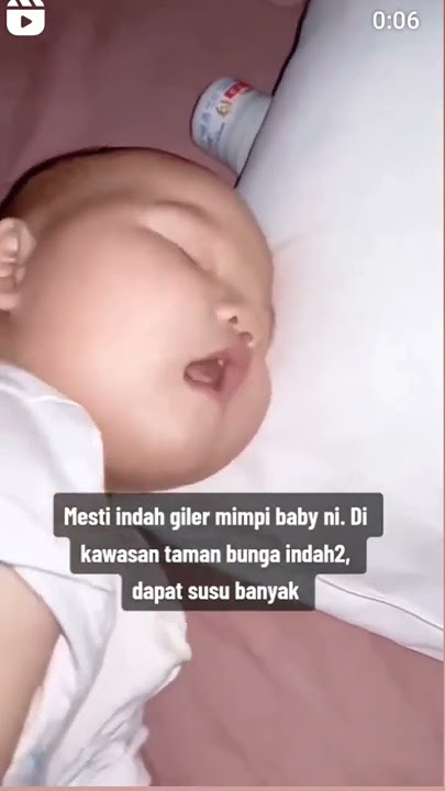 BAYI LUCU MIMPI MINUM SUSU #viral #videoshort #videolucuterbaru #baby