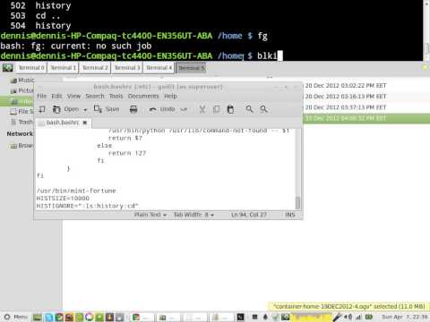 how to set your bash history size in Linux Mint 13 hqdefault