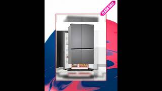 LG 655 L Frost-Free Smart Inverter Double Door Side-By-Side Refrigerator (GL-B257HDSY, Dazzle Ste...