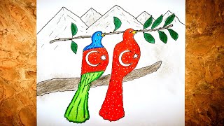 Mi̇lli̇ Di̇rçəli̇ş Günü - Azərbaycan Türki̇yə Şəkli̇ Çəkmək-17 Noyabr