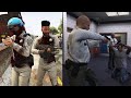 GTA 5 - Michael, Franklin and Trevor VS FIVE STAR Cop Epic Battle! (Trevor Rescue Mission)
